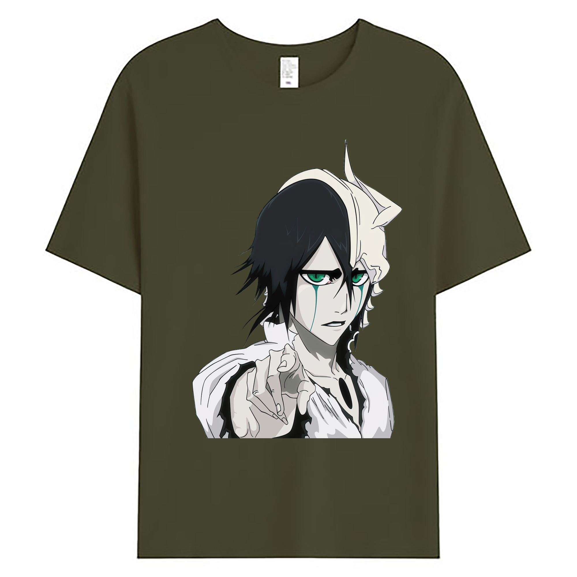 （画像用） ブリーチ ウルキオラ·シファー BLEACH Ulquiorra cifer 綿100％ メンズ半袖Tシャツ｜肌触りやわらか＆通気性